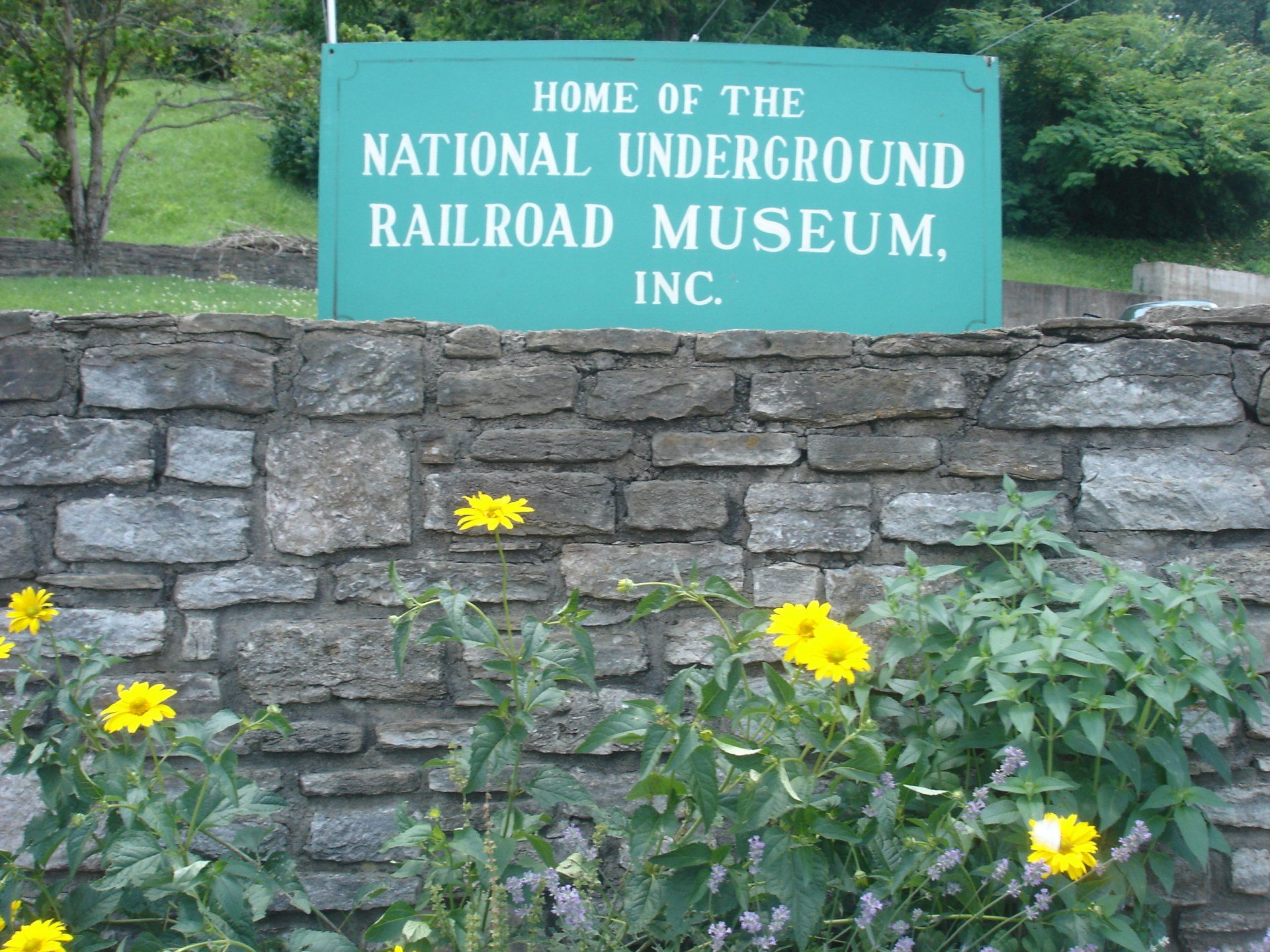 Sign outside of Underground Railroad Museum in Maysville